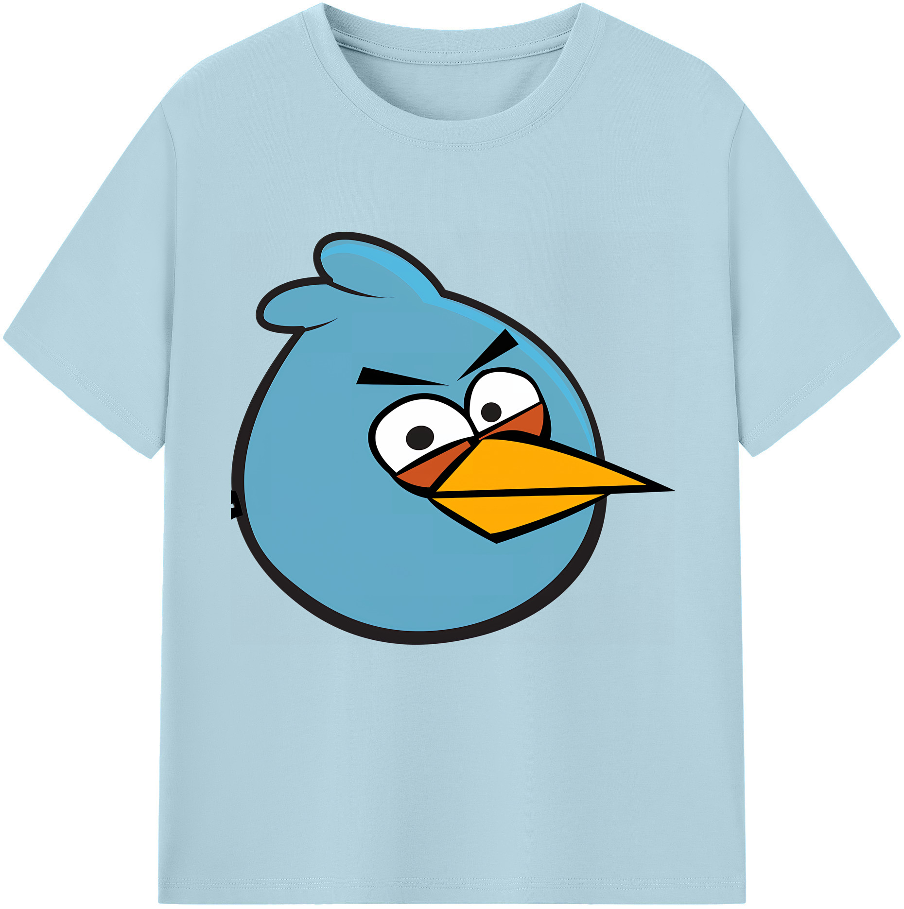 （画像用） Angry Birds アングリーバード 綿100％半袖Tシャツ（フロントプリント）